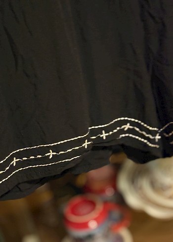 Dantel Detaylı Nakışlı Siyah Kadın Tulum - Görsel 3