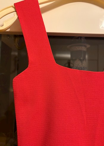 Kırmızı Kalın Askılı Atlet - Görsel 3