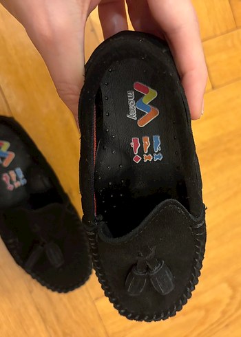 Erkek Çocuk Süet Siyah Püsküllü Ayakkabı - Görsel 6