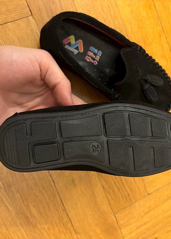 Erkek Çocuk Süet Siyah Püsküllü Ayakkabı - Görsel 4