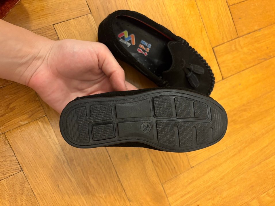 Erkek Çocuk Süet Siyah Püsküllü Ayakkabı - Görsel 4