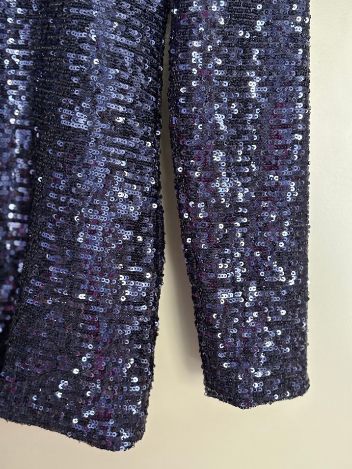 Mehtap Elaidi Payetli Uzun Kollu Bluz - Görsel 2