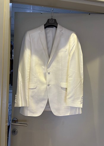 D'S Damat Saten Beyaz Ceket - Görsel 2
