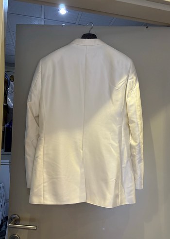 D'S Damat Saten Beyaz Ceket - Görsel 7