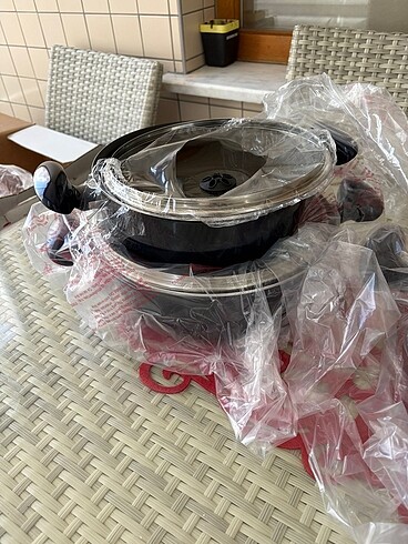 Beden siyah Renk Tefal tencere seti