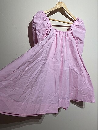 Pembe mini elbise