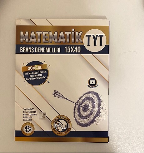 Bilgi Sarmal Yayınları- TYT Matematik Branş Denemesi 15x40