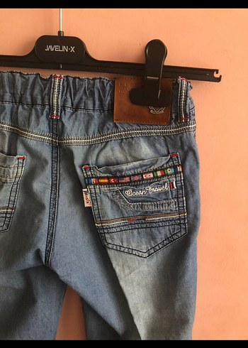 Erkek Çocuk Kapri Kot Pantolon - Görsel 5