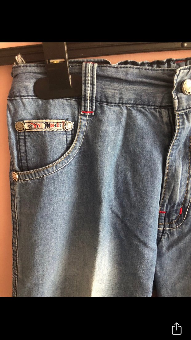 Erkek Çocuk Kapri Kot Pantolon - Görsel 3