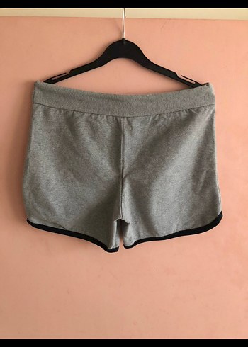 Gri Kadın Penye Spor Şort - Görsel 4