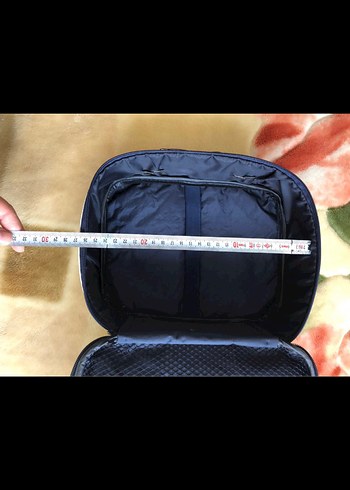 Beyaz İmitasyon Deri Makyaj Çantası - Görsel 5