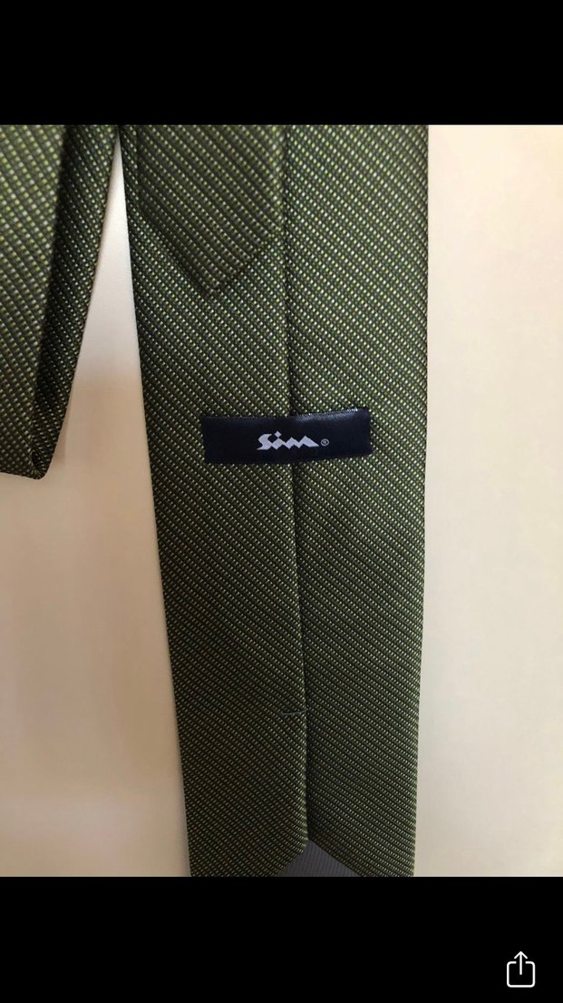 Koyu Haki Erkek Kravat - Görsel 4
