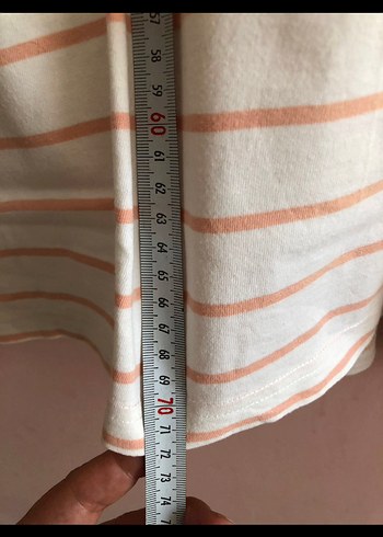 Çizgili Pamuklu Kısa Kollu Polo Tişört - Görsel 4