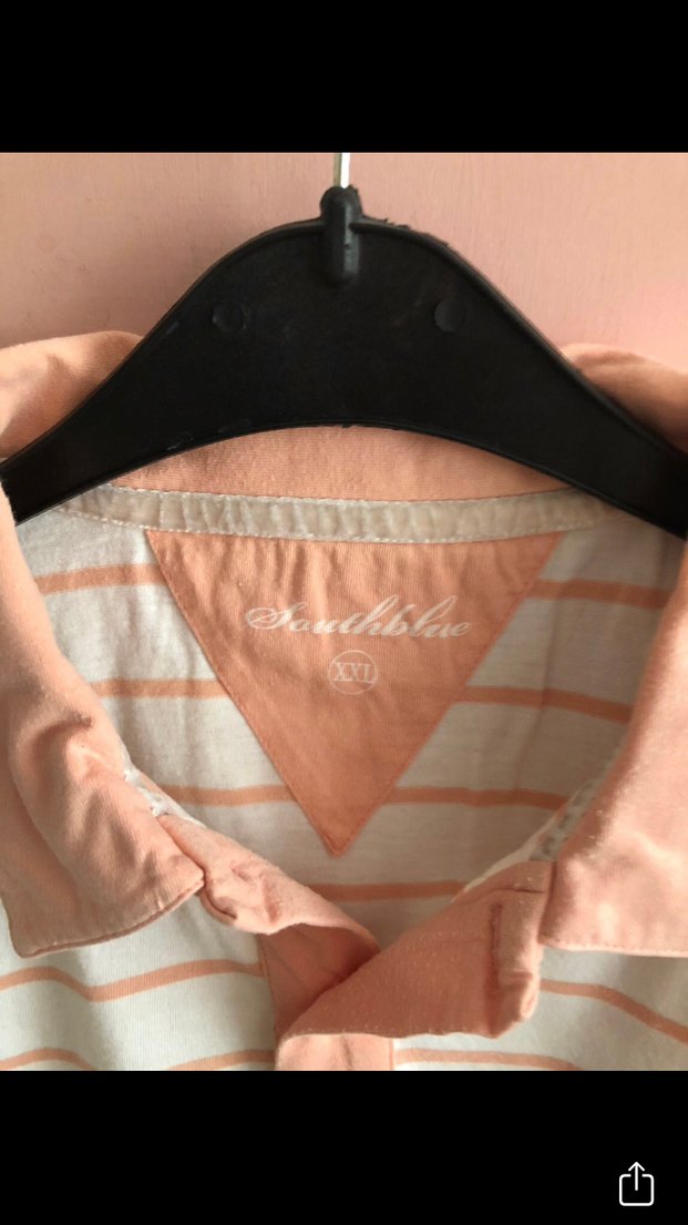 Çizgili Pamuklu Kısa Kollu Polo Tişört - Görsel 2