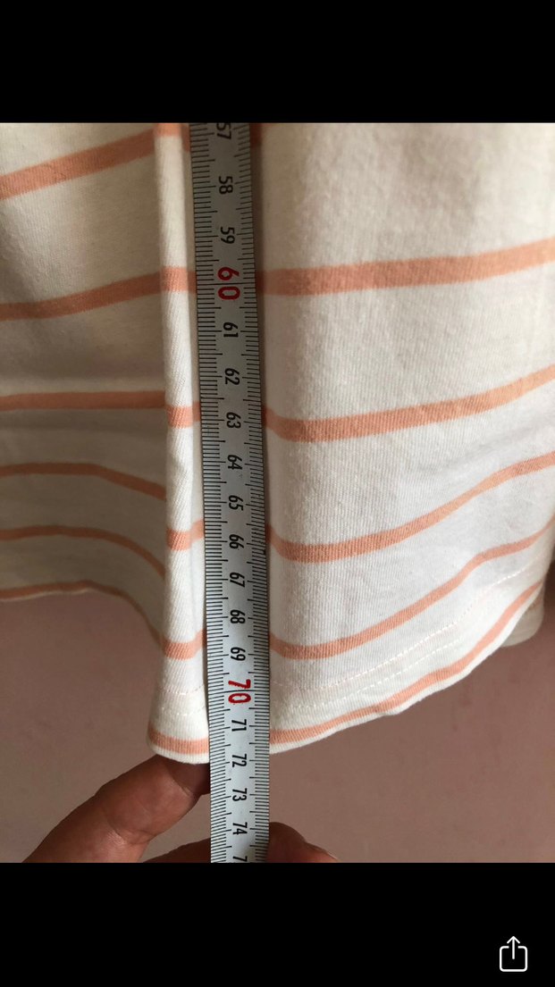 Çizgili Pamuklu Kısa Kollu Polo Tişört - Görsel 4