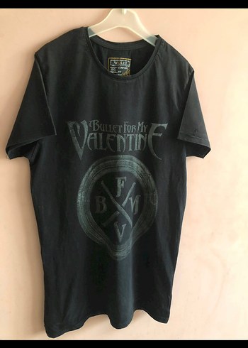 Siyah Baskılı Rock Punk Tişört - Görsel 3