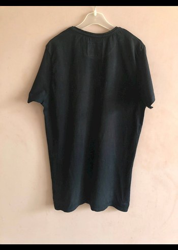 Siyah Baskılı Rock Punk Tişört - Görsel 6