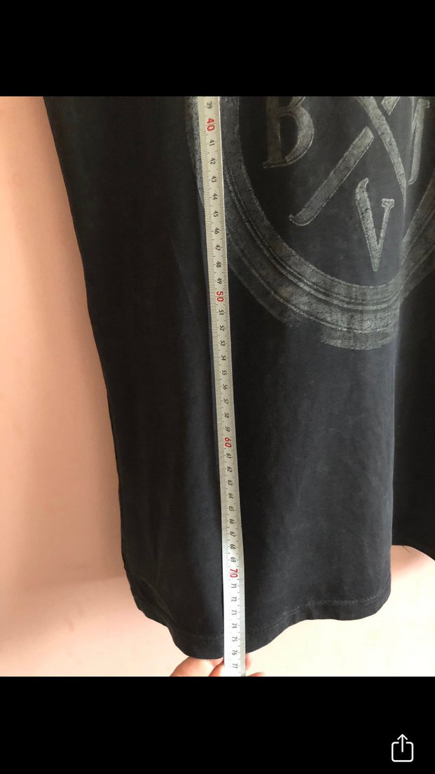 Siyah Baskılı Rock Punk Tişört - Görsel 4