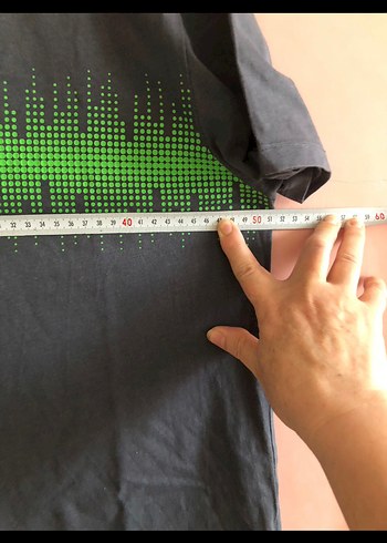 Yeşil Desenli Erkek Tişört - Görsel 5