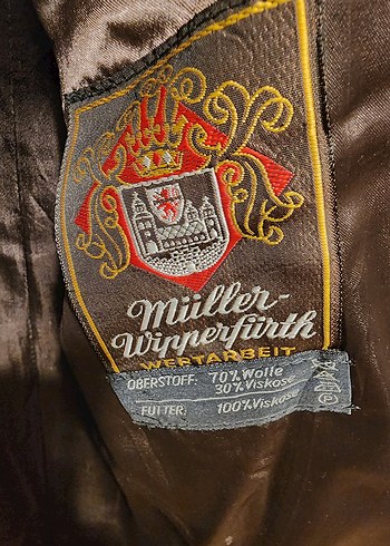 Balık sırtı desenli kırçıllı Yün Erkek Kaban - Görsel 2