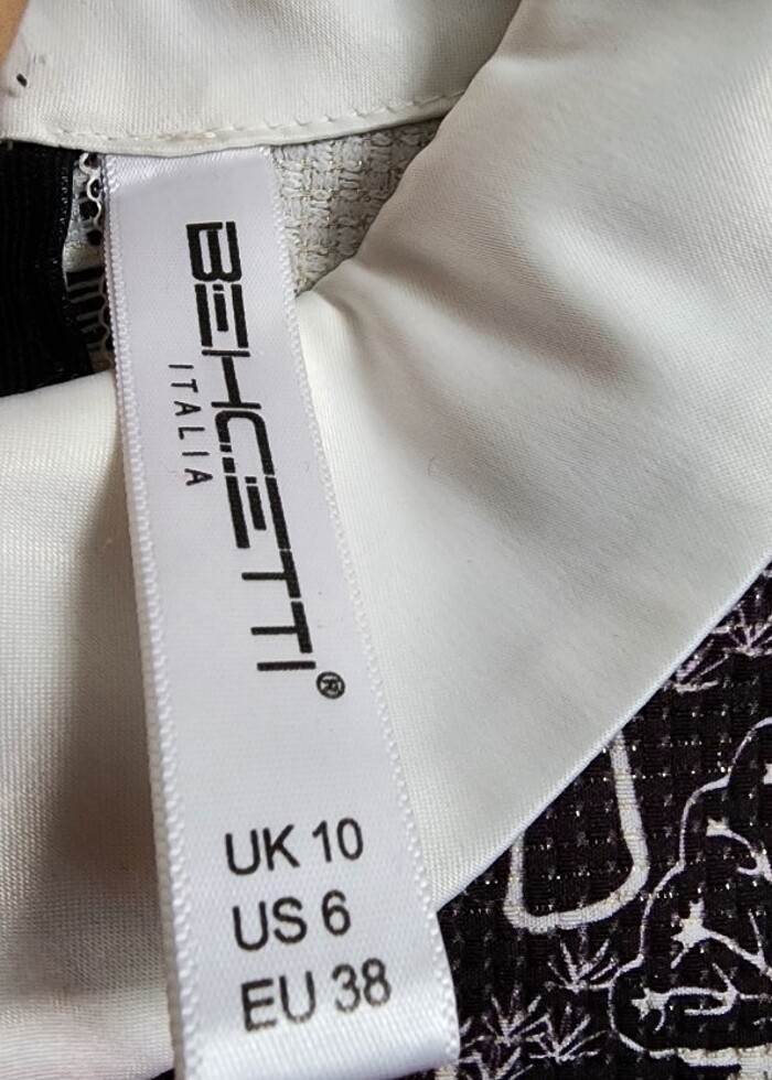 Behçetti marka orta boy desenli ofis şıklığında elbise siyah bey - Görsel 3