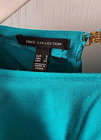 Mango bluz turkuaz yeşili - Görsel 2