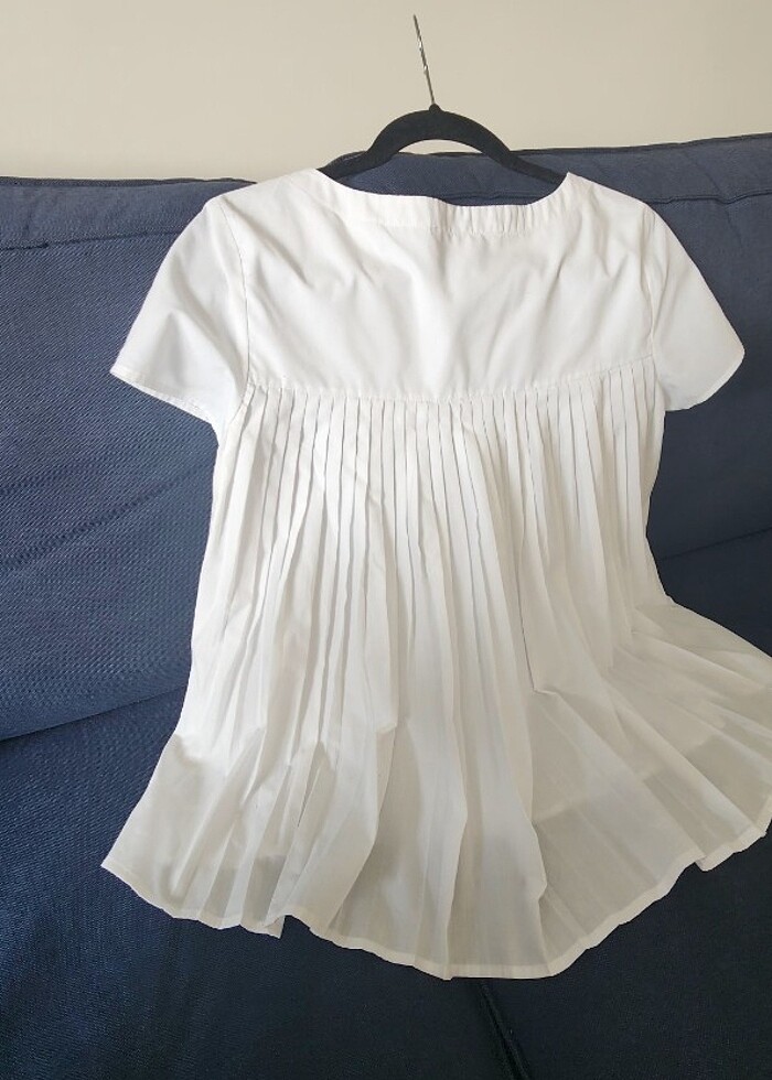 Kısa kollu ekru bej gömlek36 /38 beden - Görsel 2