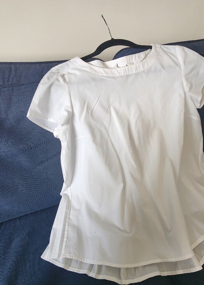 Kısa kollu ekru bej gömlek36 /38 beden - Görsel 3