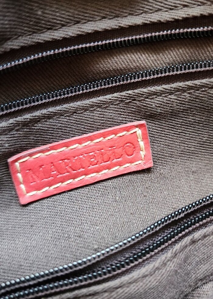 Koyu kırmızı büyük askılı çanta - Görsel 5