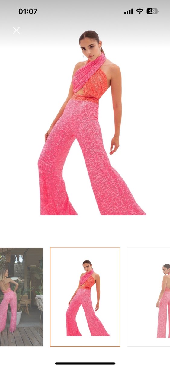 Pembe Abiye  Tulum - Görsel 4