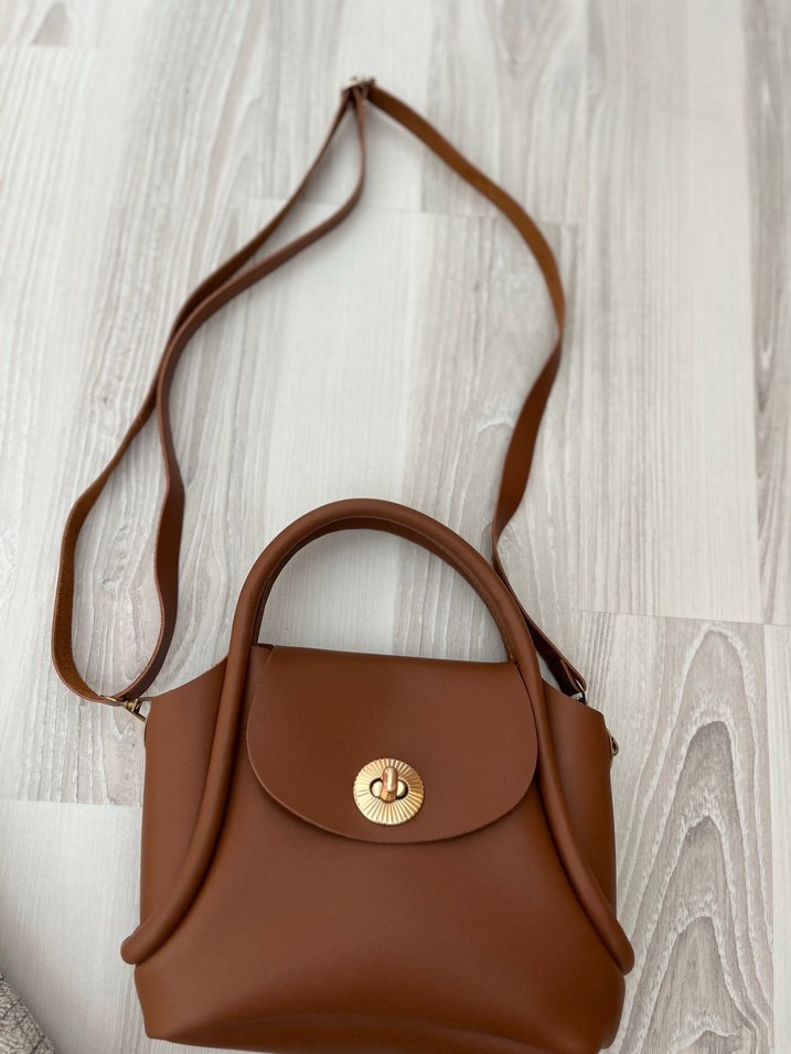 Kahverengi Deri Kadın Çanta - Görsel 2