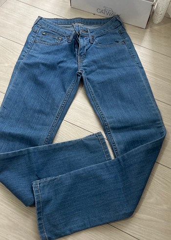 Mavi Rahat Kesim Kadın Denim Pantolon - Görsel 2