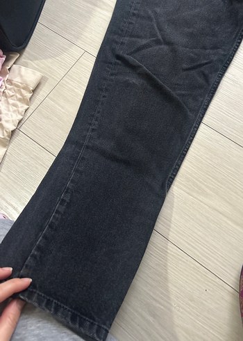 Free People Gri Baskılı Denim Pantolon - Görsel 3