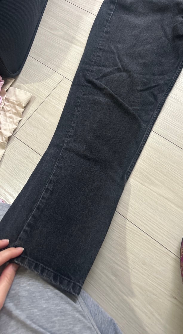 Free People Gri Baskılı Denim Pantolon - Görsel 3