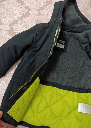 Düğmeli Siyah Erkek Çocuk Kaban - Görsel 4