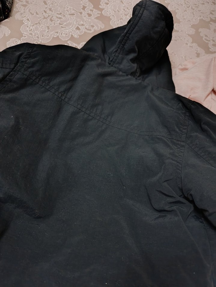 Düğmeli Siyah Erkek Çocuk Kaban - Görsel 2