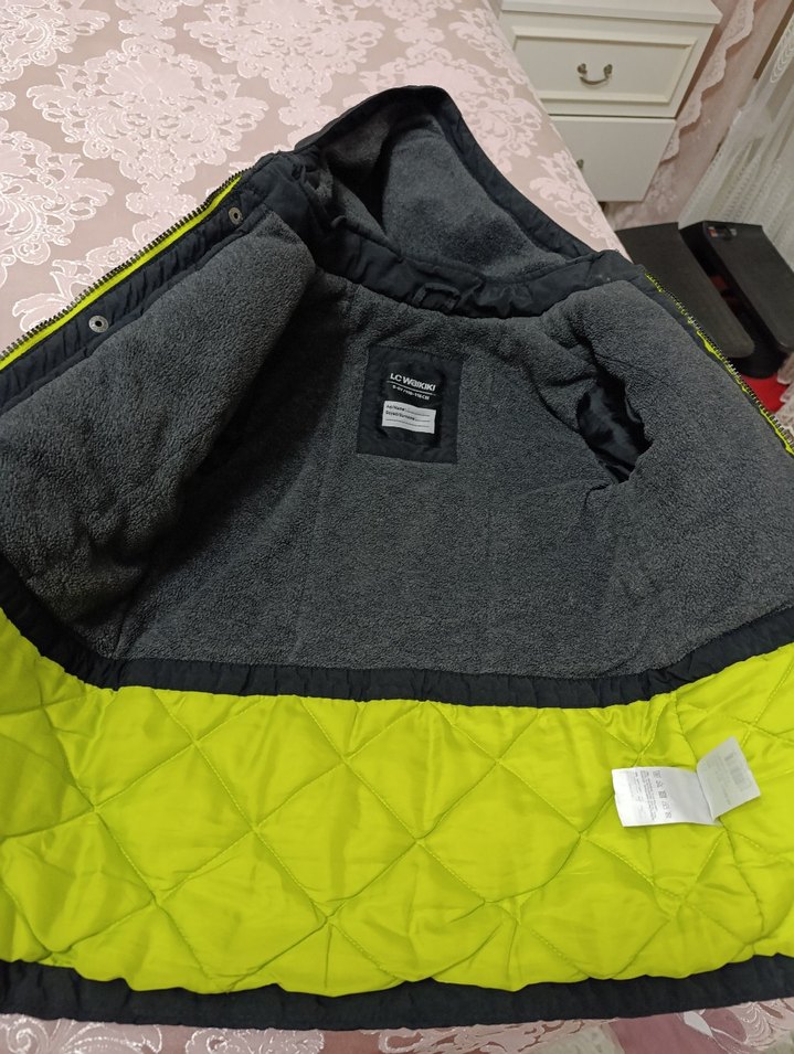 Düğmeli Siyah Erkek Çocuk Kaban - Görsel 5