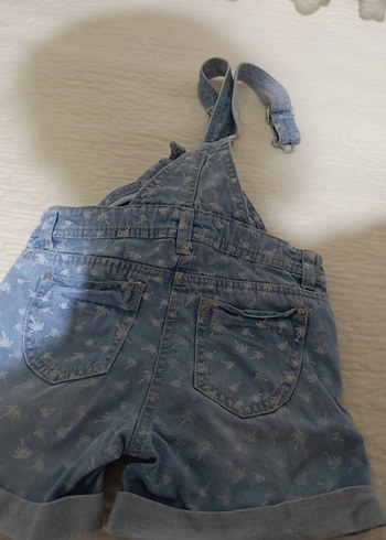 LC Waikiki Kız Çocuk Mavi Denim Askılı Tulum