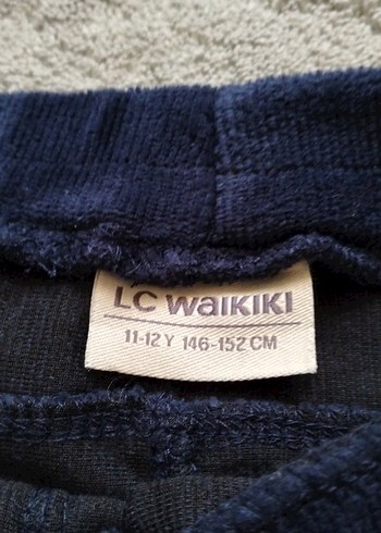 Kız Çocuk Lacivert Süet tayt - Görsel 2