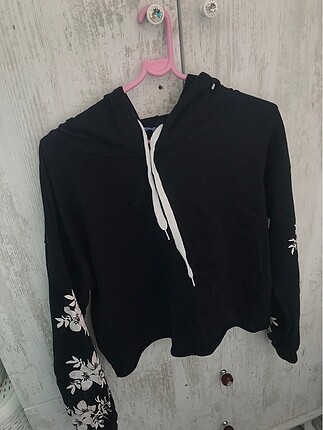 Addax çiçekli crop sweat