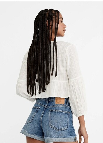 s Beden Stradivarius D83 mom fit şort