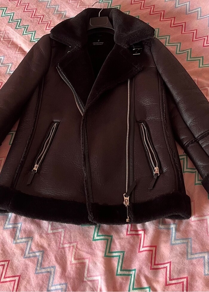 Stradivarius deri ceket. - Görsel 2