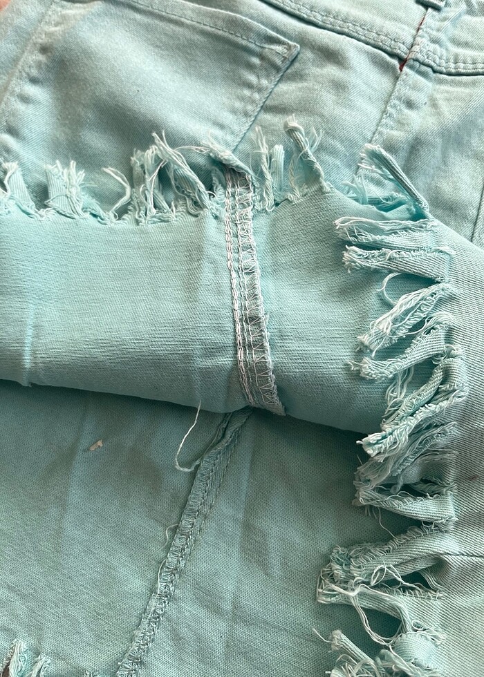 Mavi mini etek - Görsel 4