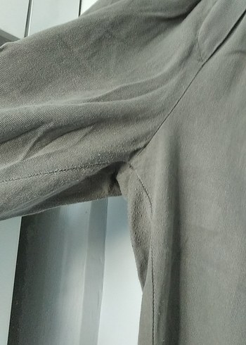 40 Beden haki Renk Bej Kemerli Rahat Kesim Keten Kadın Pantolon