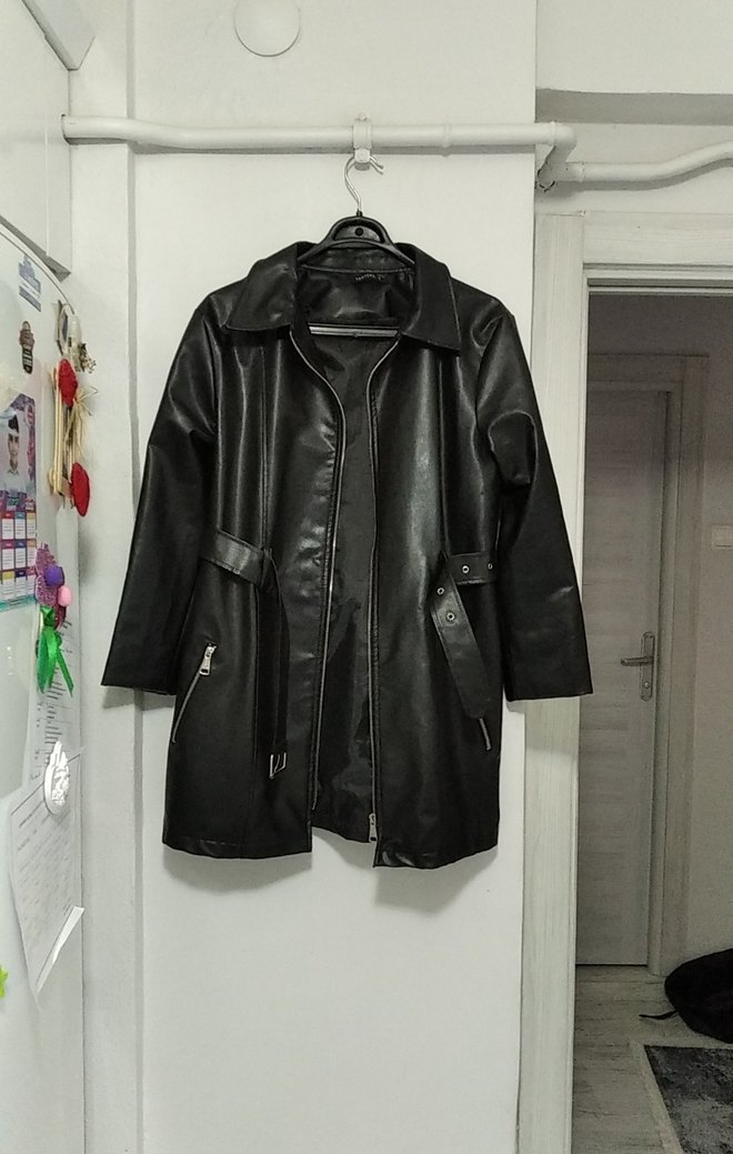 Deri trençkot - Görsel 2