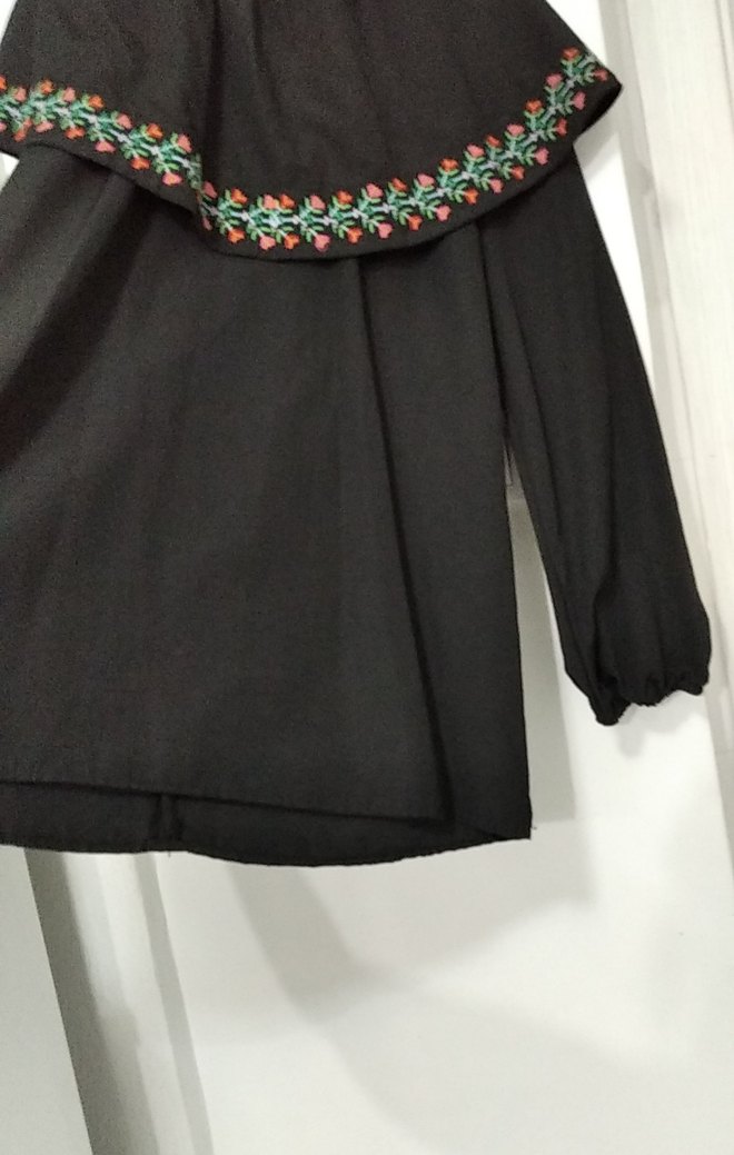 Nakışlı Fırfırli tunik - Görsel 4