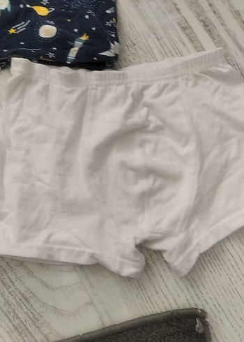 8 Yaş Beden Uzay Desenli Erkek Çocuk Atlet ve Boxer Seti