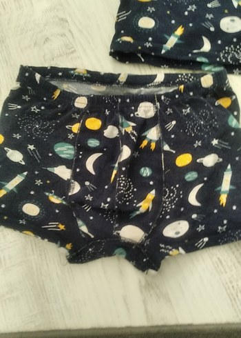 LC Waikiki Uzay Desenli Erkek Çocuk Atlet ve Boxer Seti