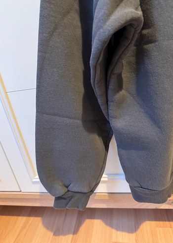 l Beden gri Renk Gri Oversize Kadın Sweatshirt
