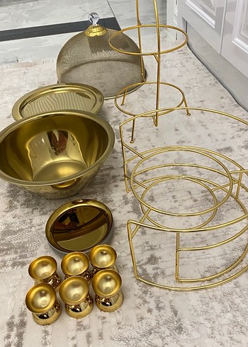 Altın Renkli Sofra Takımı Seti - Görsel 2